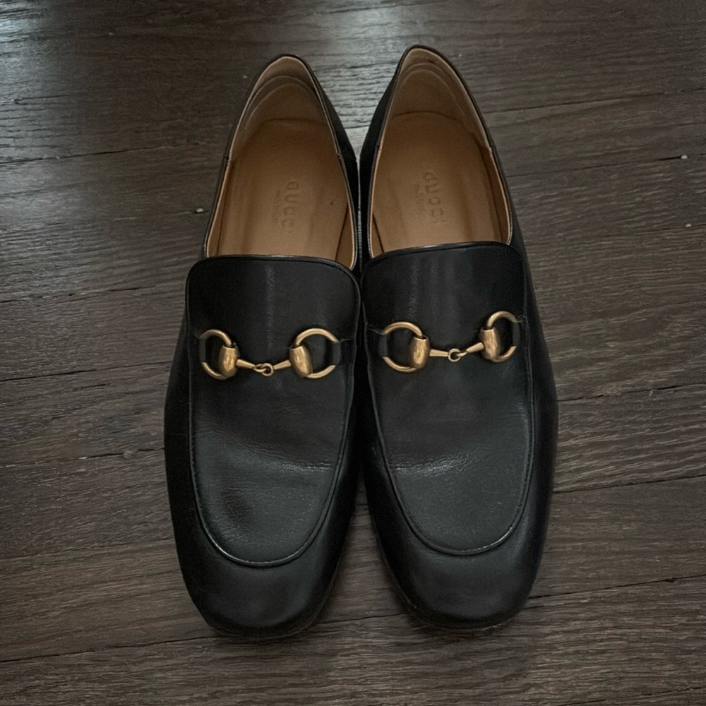 Black Gucci loafers​